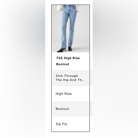 Levi's Women's High Rise Bootcut Jeans - Light Blue - Picture 6 of 6